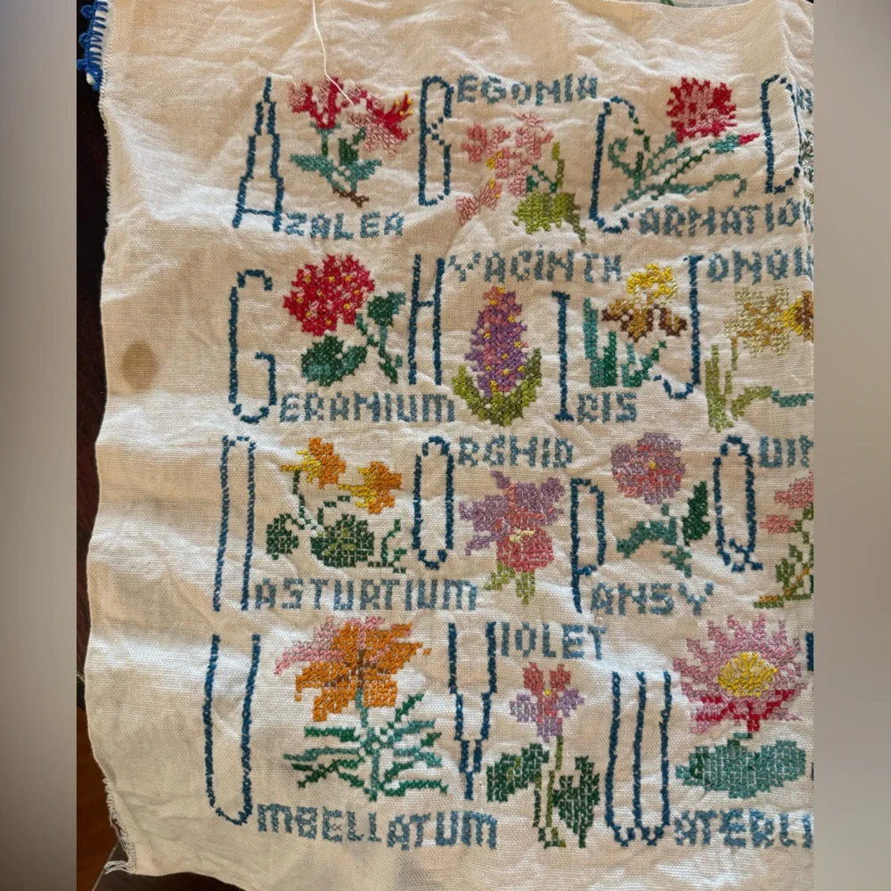 Set of Vintage Embroidery Pieces - Picture 2 of 5